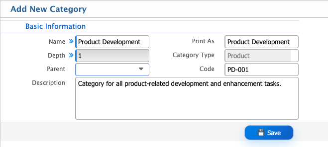 Add Task Category