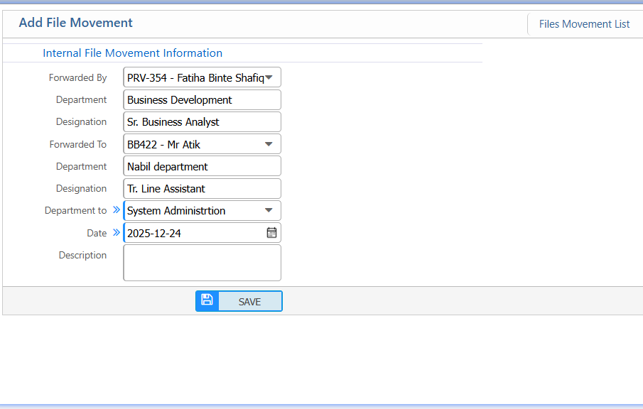 Add File Movement