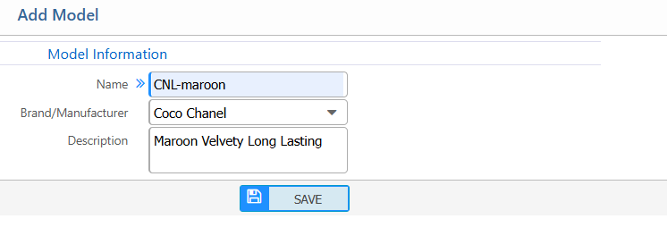 Add Product Model