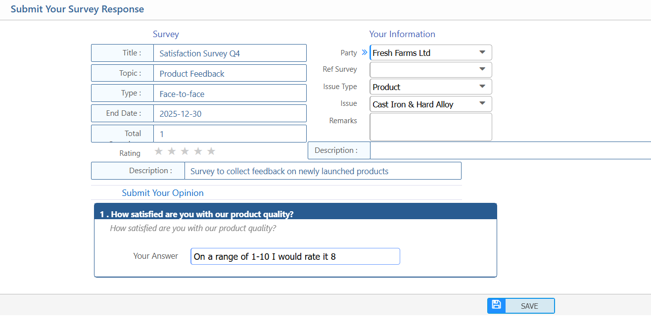 Attend Survey
