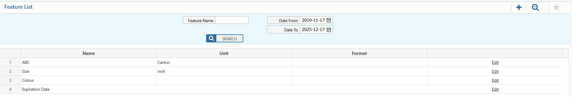 Feature List