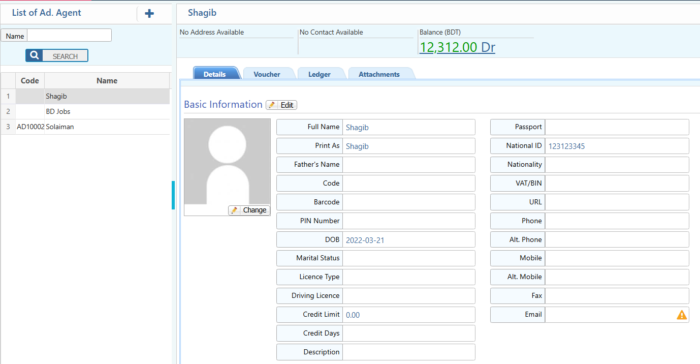 List of Ad. Agent
