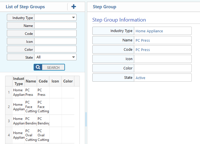 Add Step Group
